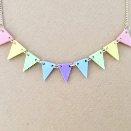 Bunting Pastel Necklace