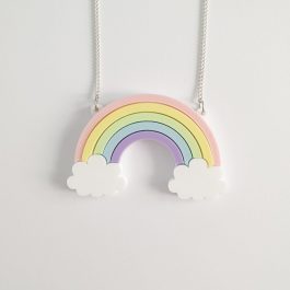 Rainbow Clouds Necklace